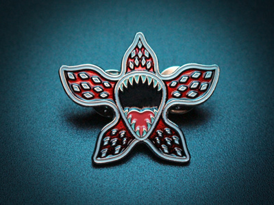 DEMOGORGON enamel pin #strangerthings #demogorgon #enamel pin #badge #pin #80s #netflix #