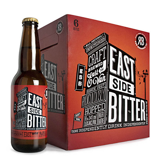 eastÂ side beer #beer #packaging #design #label #identity #drawn #type #hand #typography