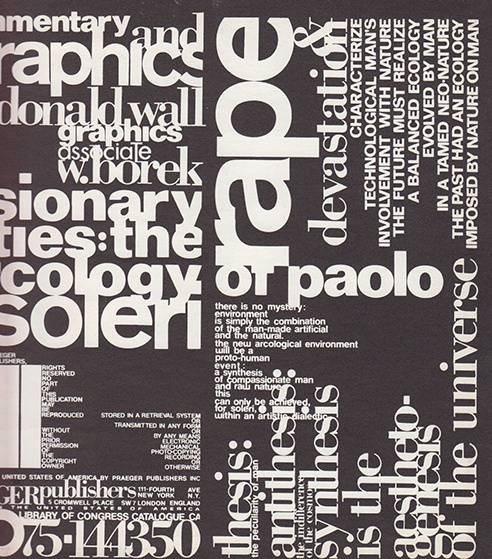 Paolo Soleri #design #graphic #typography