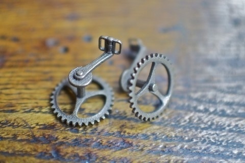swissmiss #cufflink #bike
