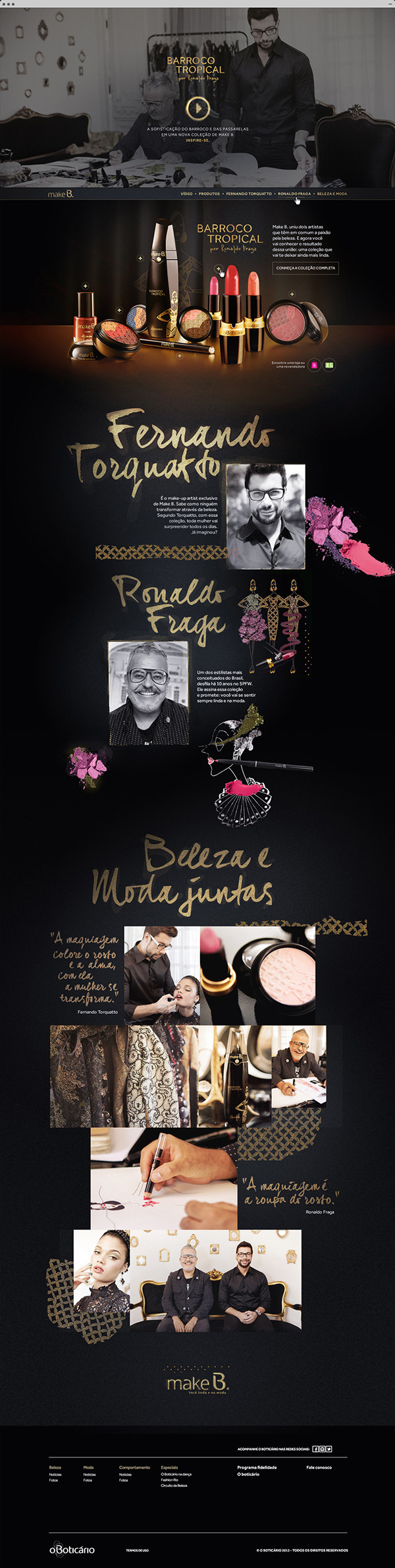 Make B. Barroco Tropical on Behance #site #makeup #moda #website #digital #fashion #luxury