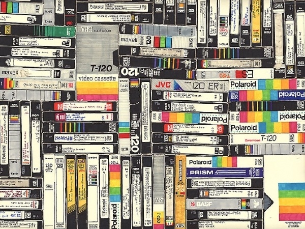 VHS - F C H i C H K 'L #thornton #illustration #brown #hollis #vhs #painting