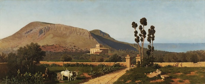 Veduta di Monte Catalfano, Francesco Lo Jacono, Quadro Bagheria e Santa Flavia