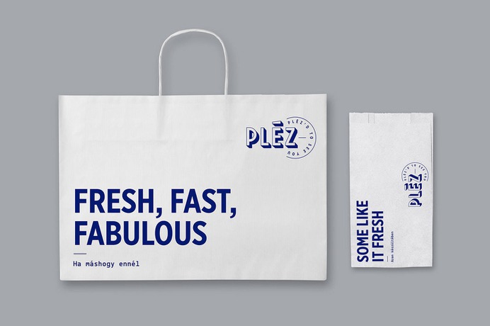 Plez Café & Sandwich Shop - Mindsparkle Mag kissmiklos . designed the branding for Pléz – a Budapest based café and sandwich shop chain. Pléz creates handmade freshly prepared food (like sandwich, salad, wrap) and organic drinks (like coffee, juice, smoothie). #logo #packaging #identity #branding #design #color #photography #graphic #design #gallery #blog #project #mindsparkle #mag #beautiful #portfolio #designer