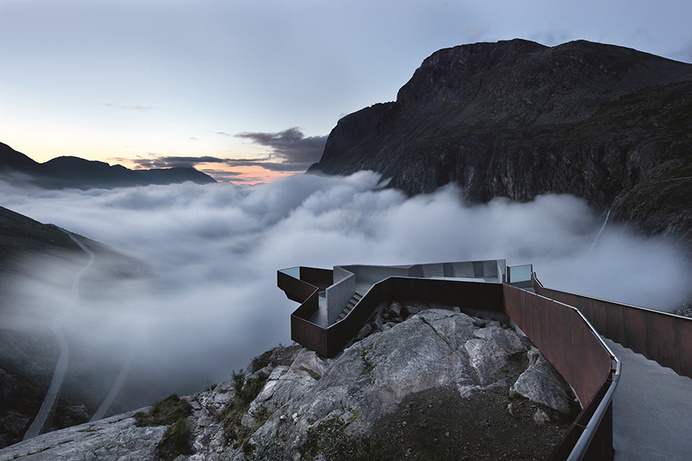 Trollstigen National Tourist Route Project, Trollstigen - Møre and Romsdal, Norway, 2005-2012.By Reiulf Ramstad Architects. #norway