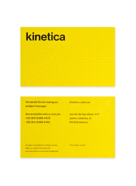 Kinetica — Design by Face. #business #card #print #grid #stationery