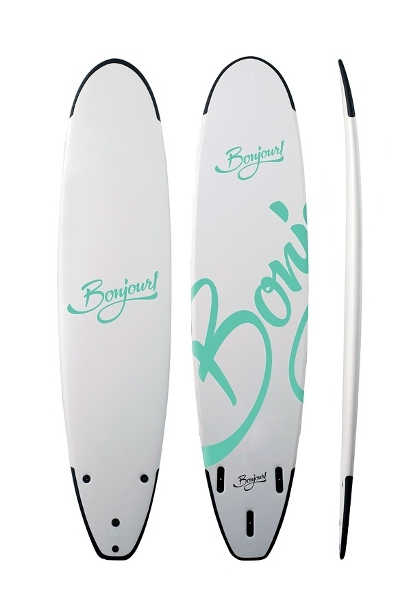 Akhmatov Studio » Surfboards Bonjour! #water #surfing #wave #bonjour #sport #surfboard #green
