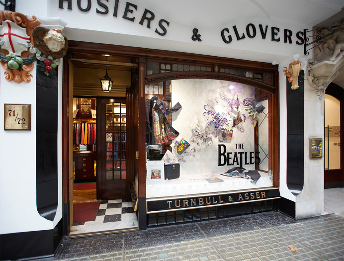 Turnbull & Asser Beatles window display design