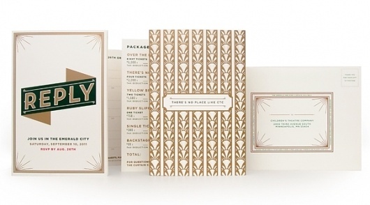 Children's Theatre Co: Emerald & Ruby on the Behance Network #design #typography
