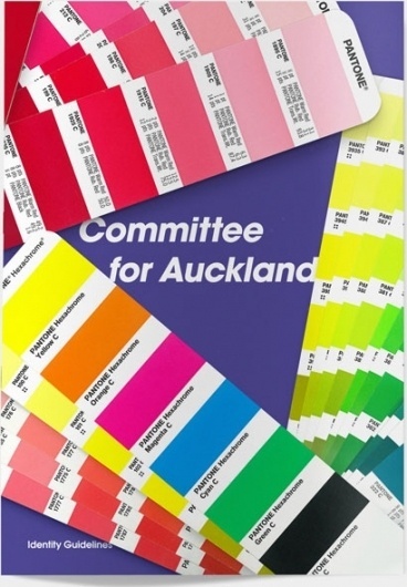 Committee for Auckland Brand Identity by Everything Design; a Branding & Graphic Design Company Auckland New Zealand. Everything Design. #branding #guide #guidelines #book #brand #identity #standards #style