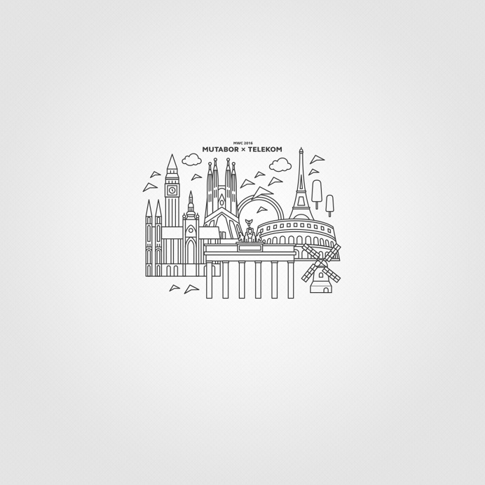 http://thecameokid.com #cameokid #graphic #hojin kangl #design #illustration #hojin #kang #mwc16 #telekom #barcelona #imgoingtochange