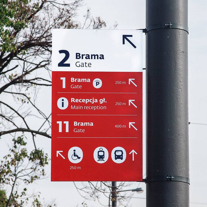 Wayfinding | Signage | Sign | Design | parking 停车场车站红色标识