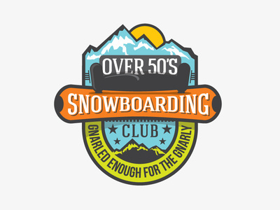 Dribbble Over50s #logo #snowboarding #mountain