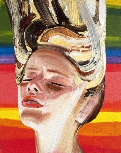 Falling - Erik Olson #painting #colour #girl