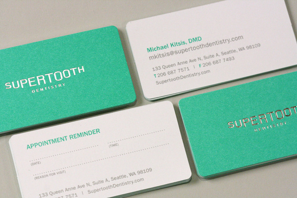 Supertooth Dentistry on Branding Served #business #card #branding #stationery