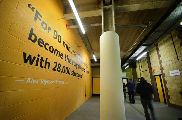 Creative Review Wolves FC fans contribute to new look stadium #wolves