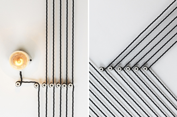 eley kishimoto studio maclean optical illusion wallpaper london bakery designboom #cafe