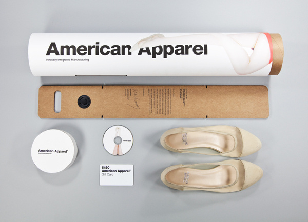 American Apparel Sustainable Shoe packaging #packaging #design