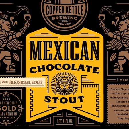 Mexican Chocolate Stout #beer #illustration #design #typography