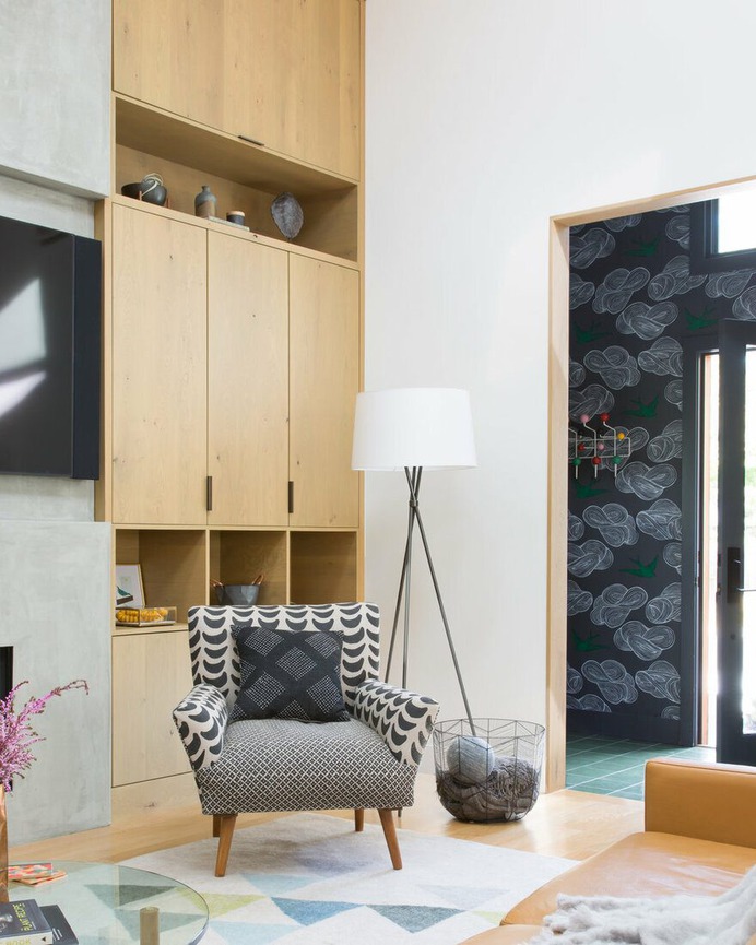 Designer Regan Baker crafts a fun and unconventional home for a creative couple and their cats