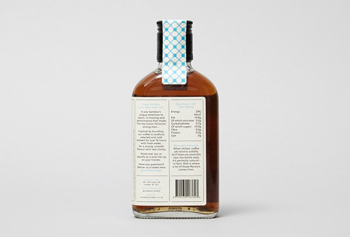 Sandows London by Studio Thomas #label #bottle #coffee