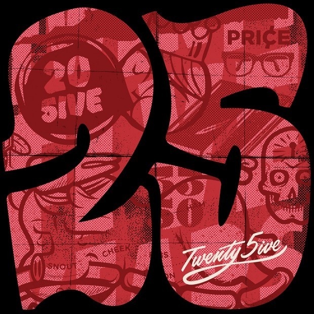 25 years of Agideas #numbers #typography #custom #25