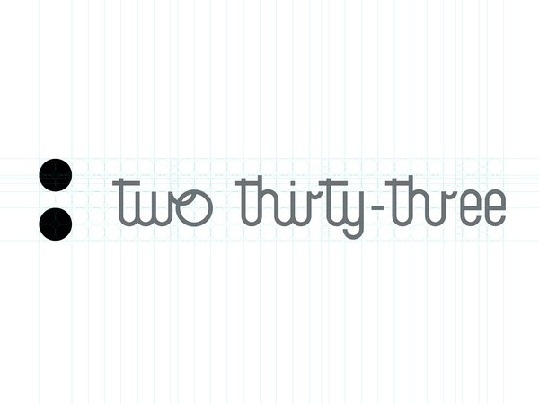 two thirty-three logo #logo #lettering