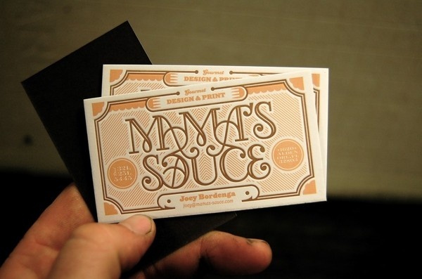 Mama's Sauce Cards #card #print #design #business