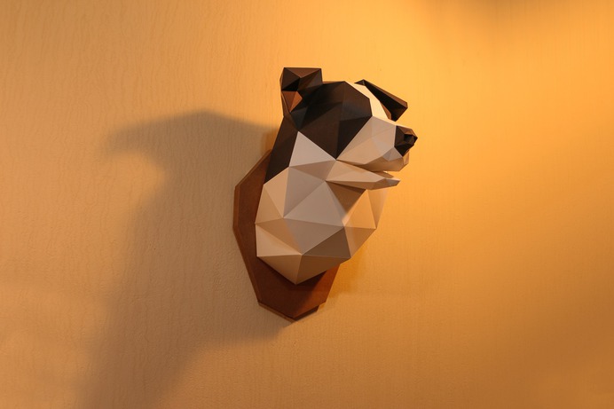 Border Collie by Ronilton Costa - Studio Craft • Arte e Design #papercraft #paperdesign #paper #bordercollie #roniltoncosta