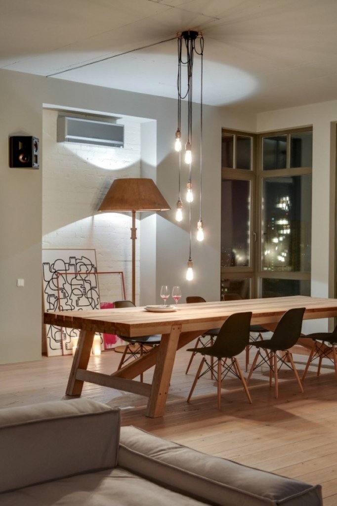 Contemporary style apartment with a bit of industrial rawness