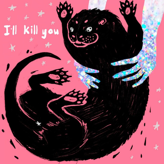 otter! Black Cat by NepetaCataria-666