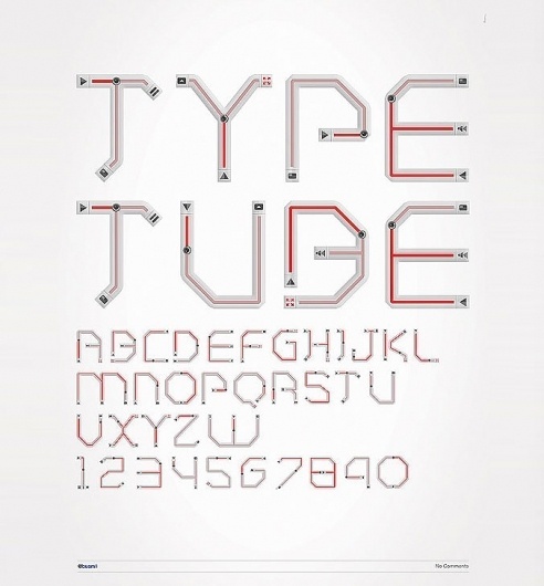 Rodrigo Buim — Tipografia Youtube — Designaside.com #youtube #lettering #typography