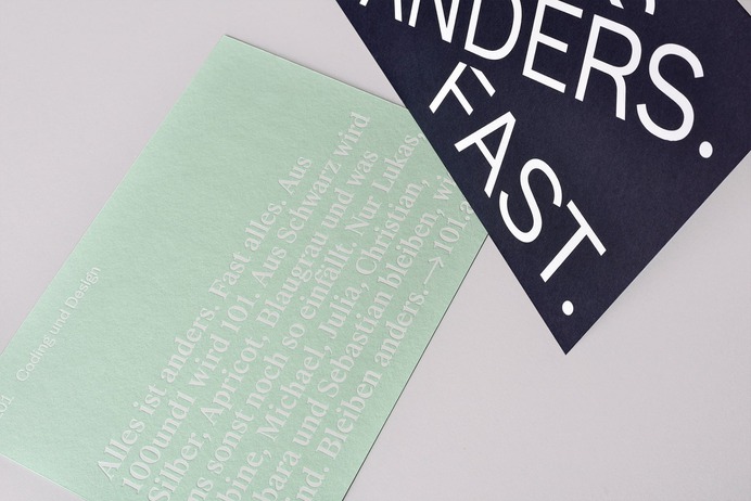 101 Rebranding - Mindsparkle Mag Infinitive Factory worked on the rebranding for the Viennese agency 101, who have come up with the idea seemingly effortless and they were able to turn the visual experience into a tactile one. #logo #packaging #identity #branding #design #color #photography #graphic #design #gallery #blog #project #mindsparkle #mag #beautiful #portfolio #designer