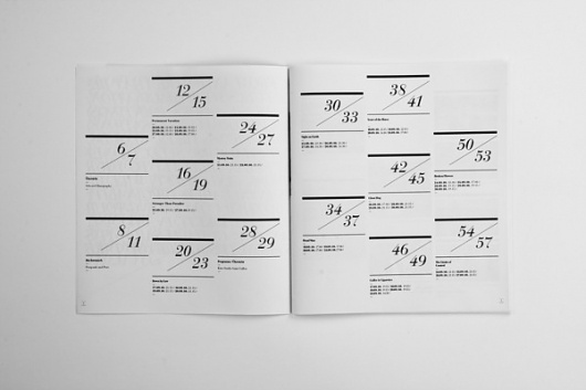 JIM JARMUSCH / CINEMA PROGRAM on the Behance Network #program #cinema #dates #typography