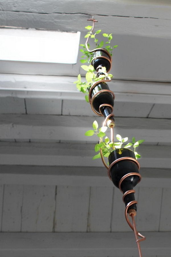 Homemade Wine Bottle Crafts #diy #craft #wine #bottle