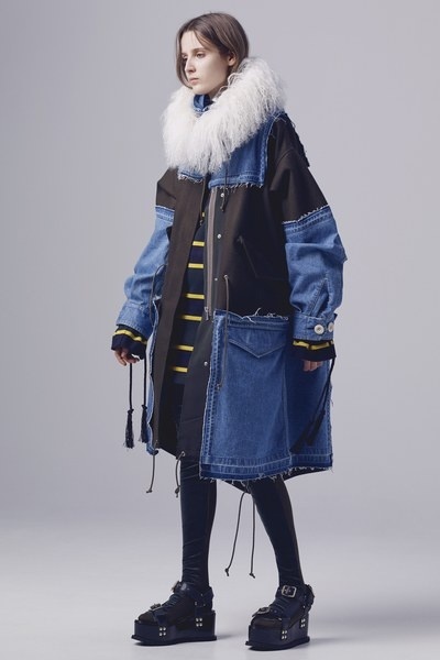 Sacai Pre-Fall 2016 #denim