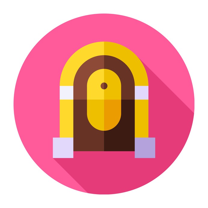 See more icon inspiration related to music and multimedia, jukebox, music player, antique, furniture, elegant and music on Flaticon.