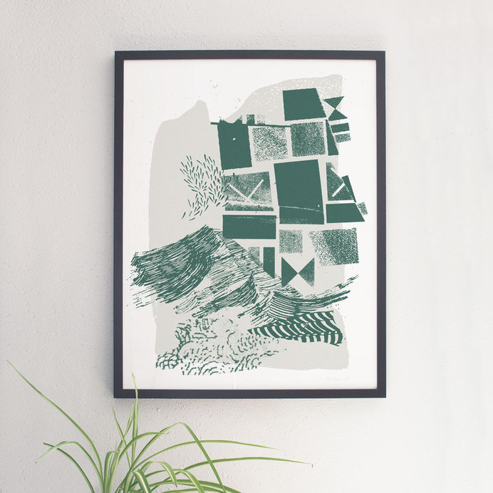 "High Tide" 20 x 26" 2 color screenprint #screenprinted #screen #poster #silk