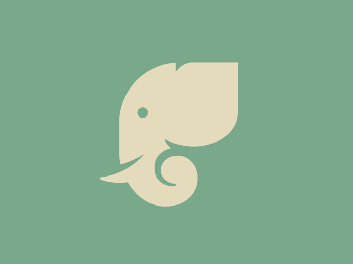 Elephant Icon by Anna Rising