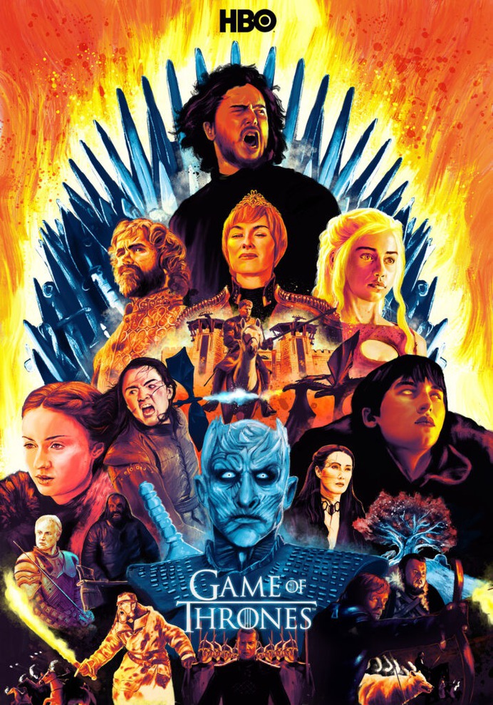 Game of Thrones - Alternate Movie Poster - The Commas #got #gameofthrones #westeros #songoficeandfire #poster #posters #posterdesign #keyart #thecommas #designagency #illustrationagency #independentmarketingagency #marketingagency #televisionposter #reddit #tvseries #televisionseries #televisionserial #hbo