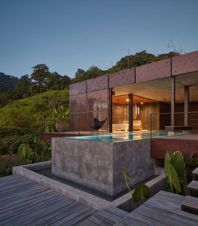 Atelier Villa, Prismatic House Surrounded By Lush Tropical Vegetation