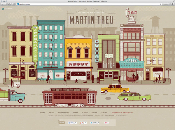 Martin Treu Website See Scotty Design & Illustration #city #illustration