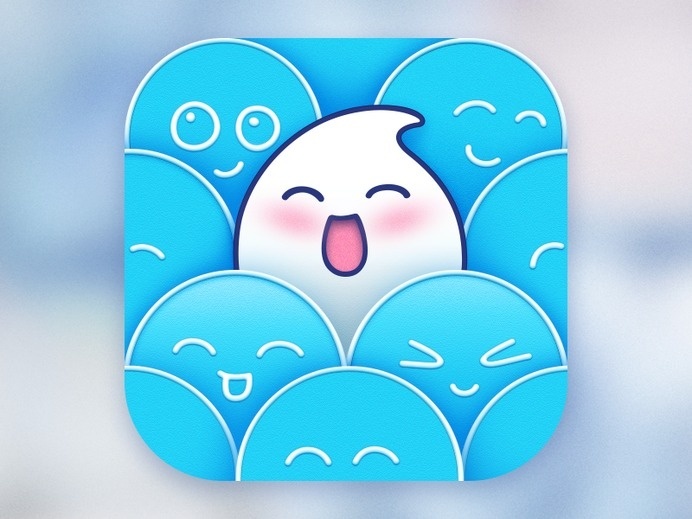 Quan Quan iPhone App Icon Design by http://ramotion.com #icon #design #appstore #iphone #app #network #ios #character #emojis #social