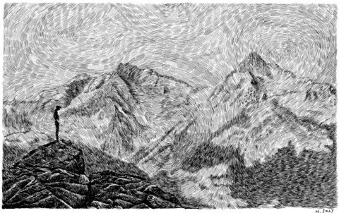 "Fingerprint" Ink Drawings by Nicolas Jolly | PICDIT #drawings #ink #white #design #black #art #drawing