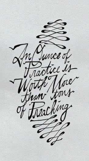 The things i've been keeping busy with. #quote #calligraphy #gandhi #practice