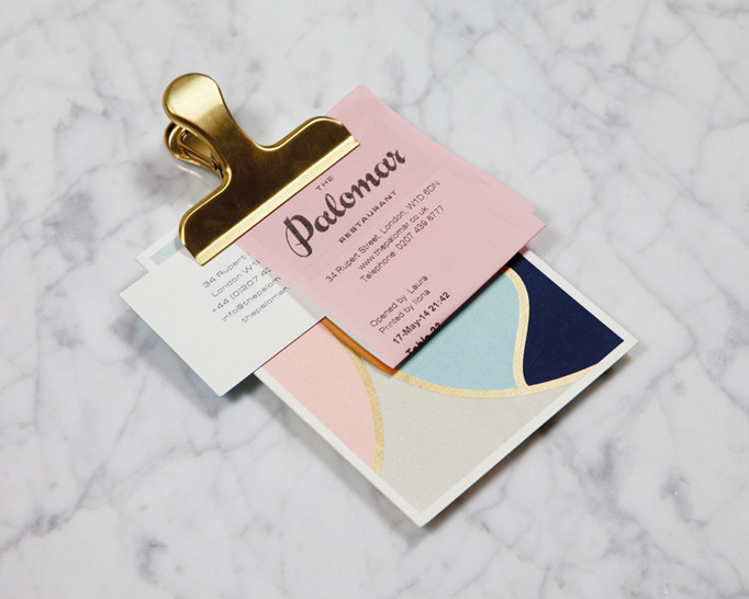 The Palomar #stationary #foil #branding #gold
