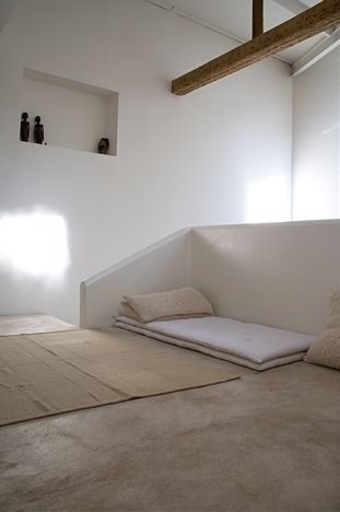 Monastic. Photo by Mark Eden Schooley. #monastic #bedroom