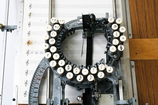 RARE Keaton Music Typewriter by jacksredbarn on Etsy #music #type #metal #machine