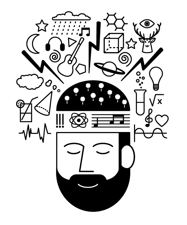 MUSIC FESTIVAL #music #illustration #beard #guitar