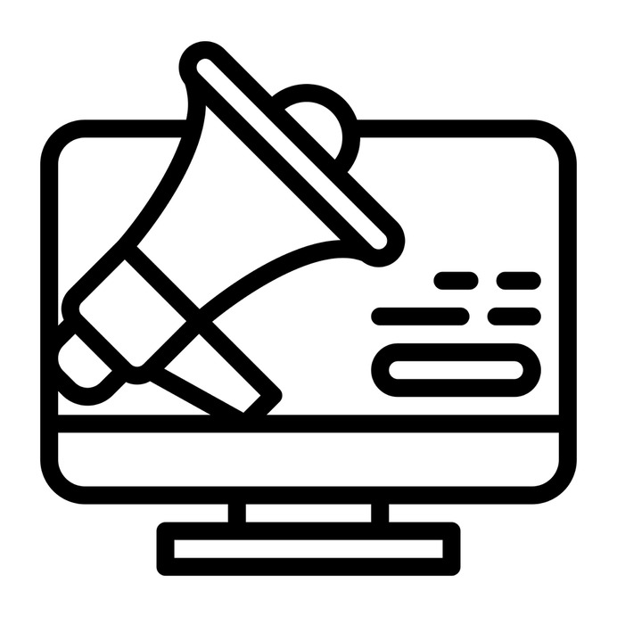 See more icon inspiration related to shout, bullhorn, protest, marketing, promotion, social media, megaphone, computer, loudspeaker, announcer and communications on Flaticon.
